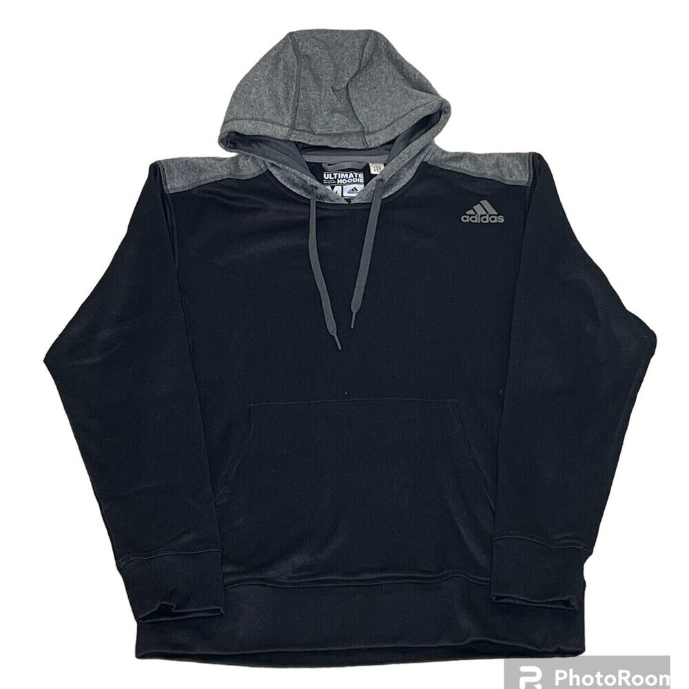 Adidas Hoodie Medium Black Adult Womens Ultimate‎ Active Athletic Sweatshirt